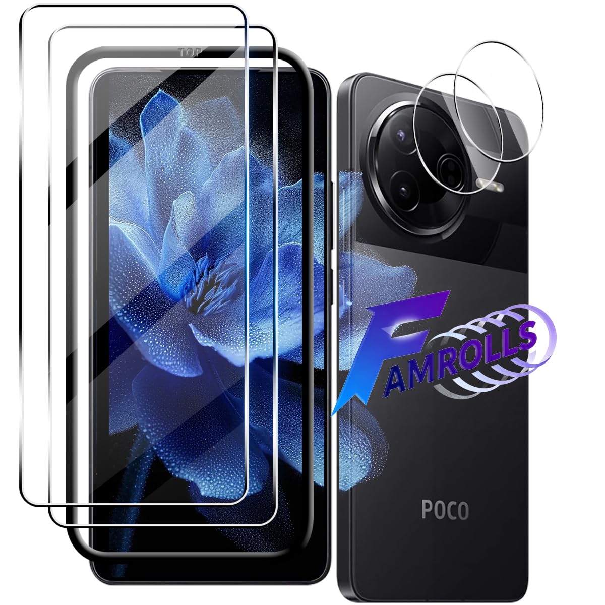 楽天市場】2+2枚セット ガイド枠付き 対応 Xiaomi Poco F7 Pro/F7