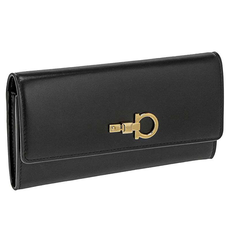 サルヴァトーレ フェラガモ Salvatore Ferragamo / 長札入紙入れ #22D999 734435 NERO