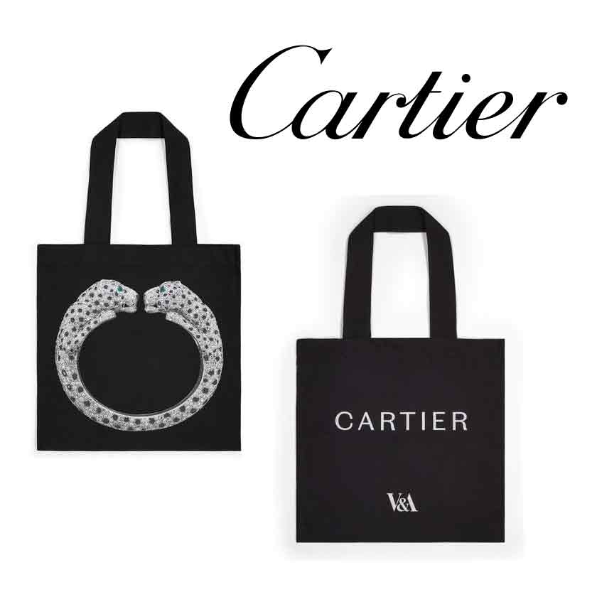 楽天市場】カルティエ展 CARTIER 美術館 トート 限定トートバッグ