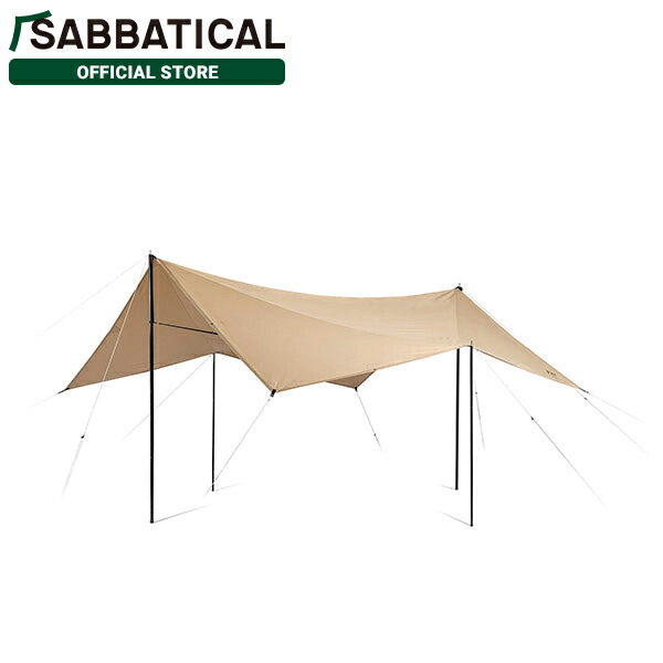 サバティカル SABBATICAL マリポサ Mサイズ TC スクエア型タープ サイズW410cm&times;D410cm 撥水加工TC素材 | A＆F エイアンドエフ｜【公式】サバティカル　店 28,712円