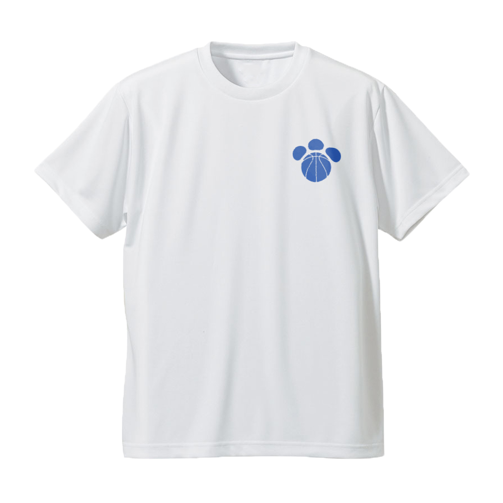 バスケウェアメンズTシャツ左胸ワンポイントマーク「肉球」半袖練習着(ノースアイランド)NORTHISLAND