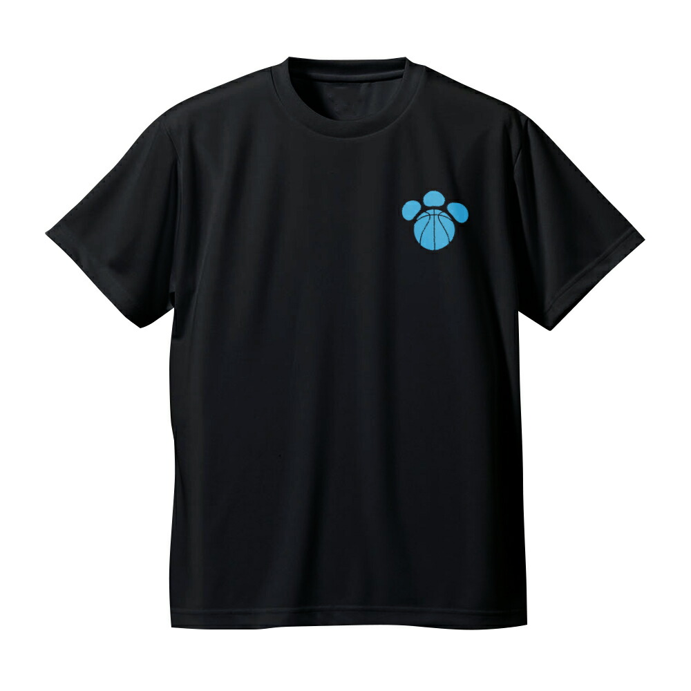 バスケウェアメンズTシャツ左胸ワンポイントマーク「肉球」半袖練習着(ノースアイランド)NORTHISLAND