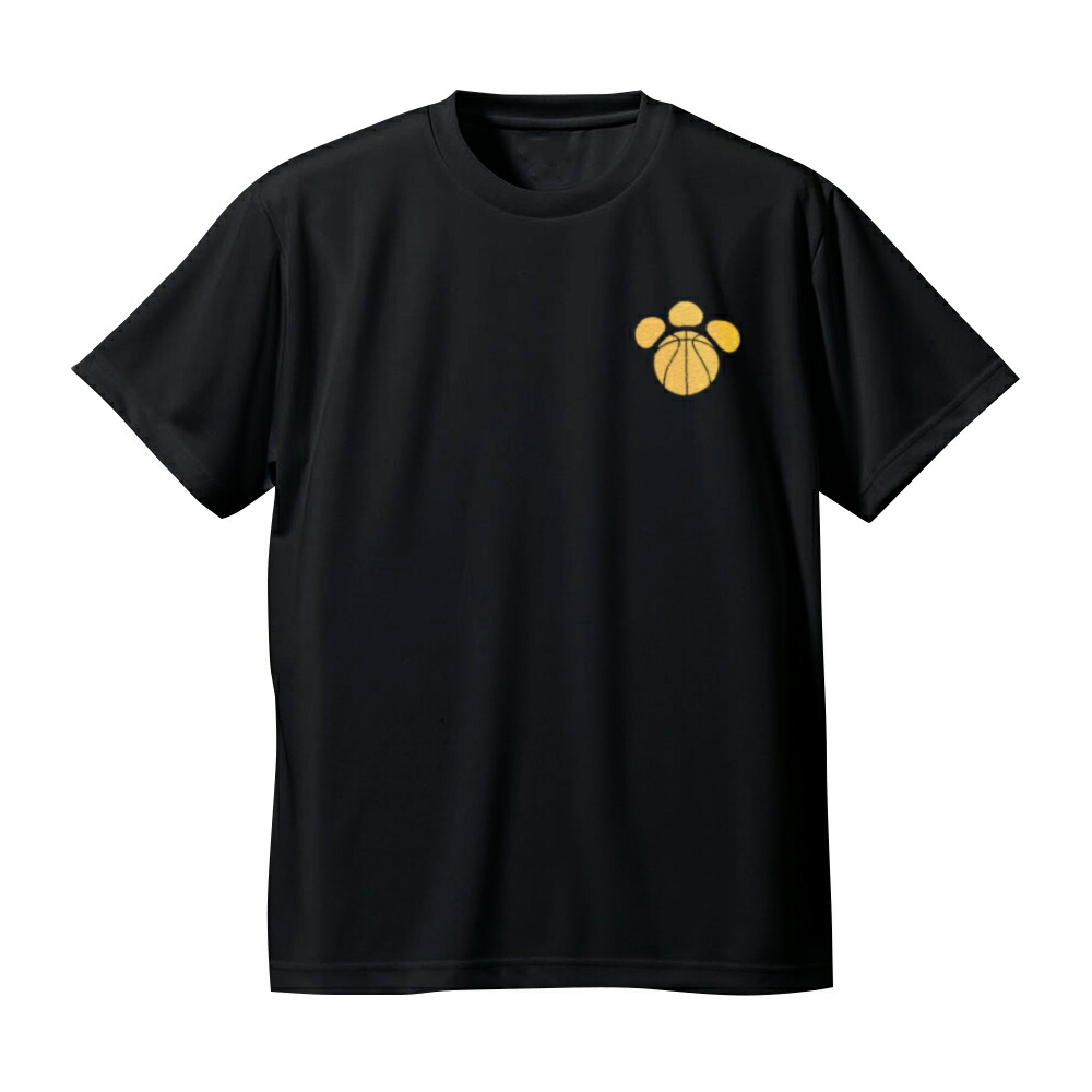 バスケウェアメンズTシャツ左胸ワンポイントマーク「肉球」半袖練習着(ノースアイランド)NORTHISLAND