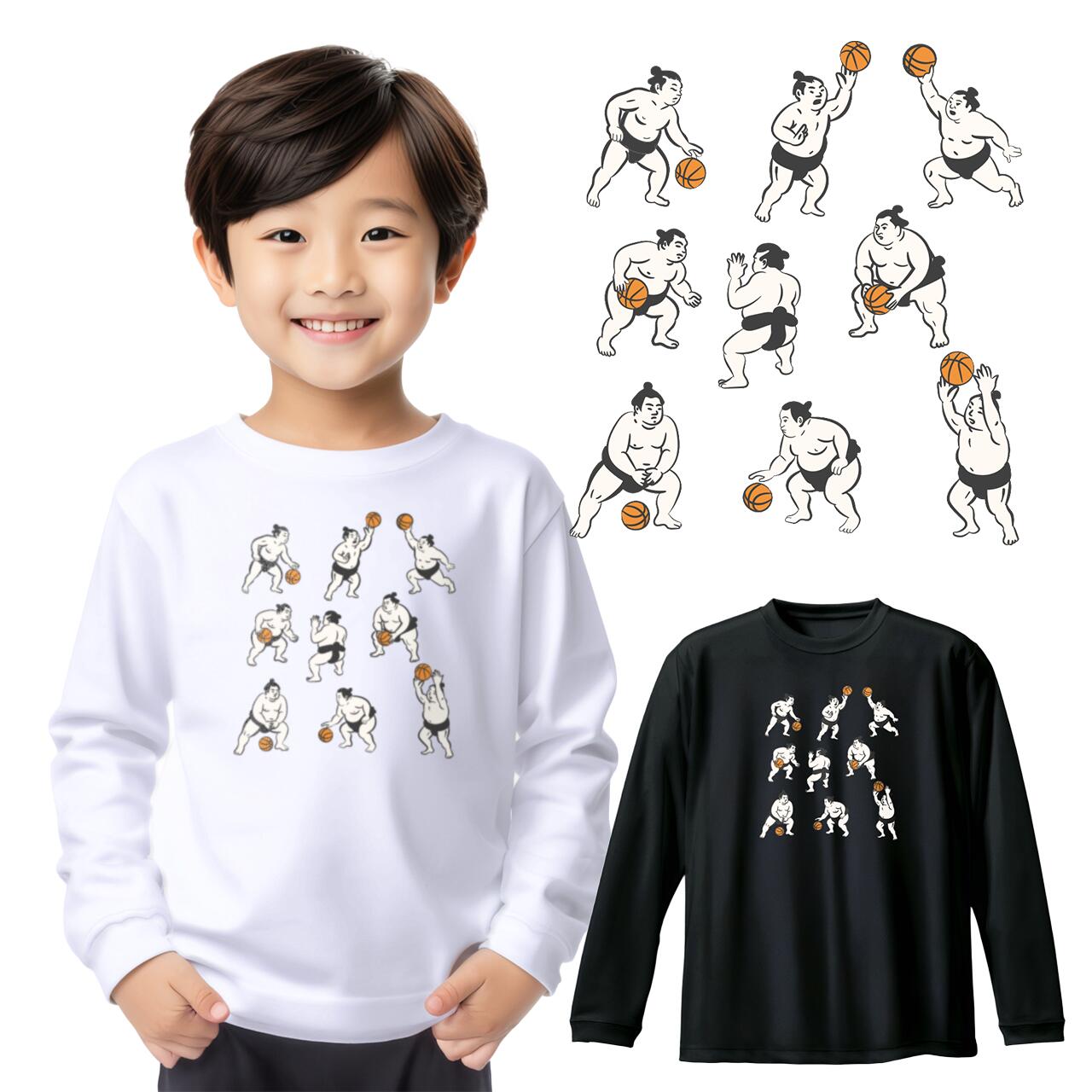 楽天市場】バスケ ロンT ウェア ジュニア Tシャツ 「ラーメン」 長袖