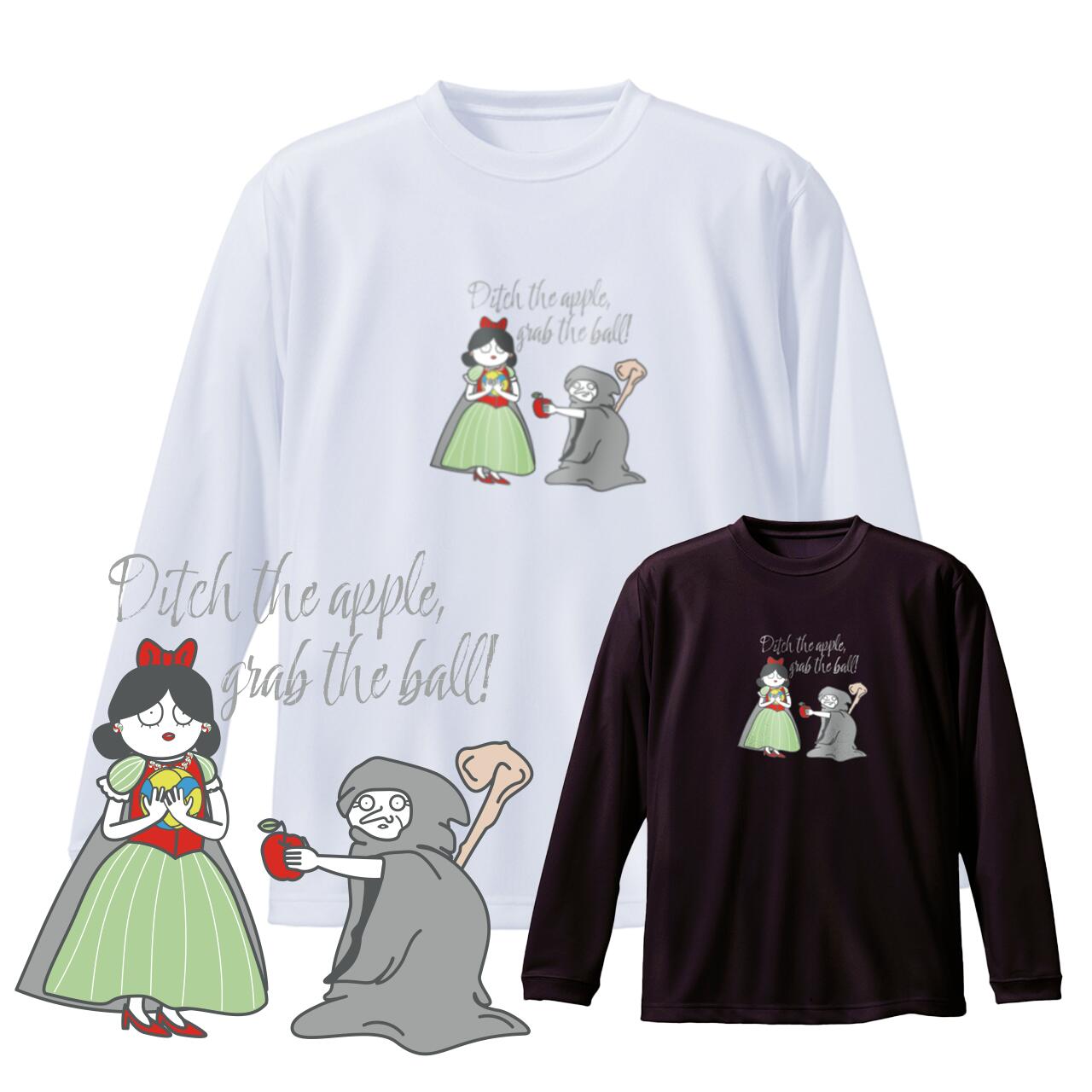 バレーボール 練習着 長袖 ジュニア Tシャツ 「白雪姫」 (ノースアイランド) NORTHISLAND画像