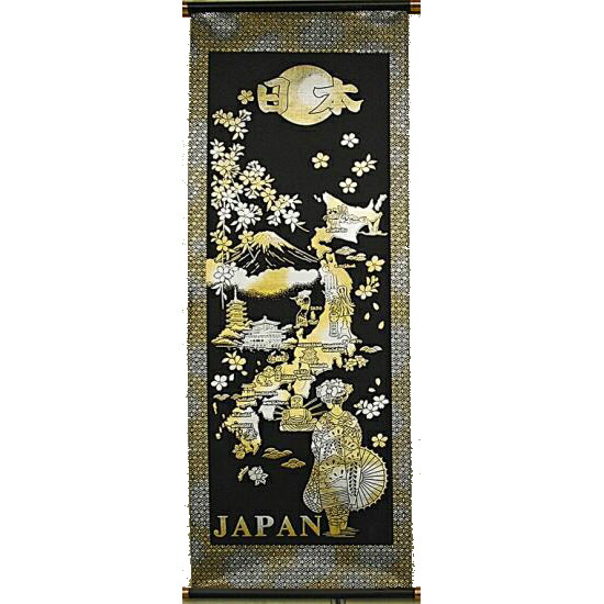 楽天市場】【日本のお土産】 金箔掛け軸 中サイズ(高さ約84cm) 金閣寺