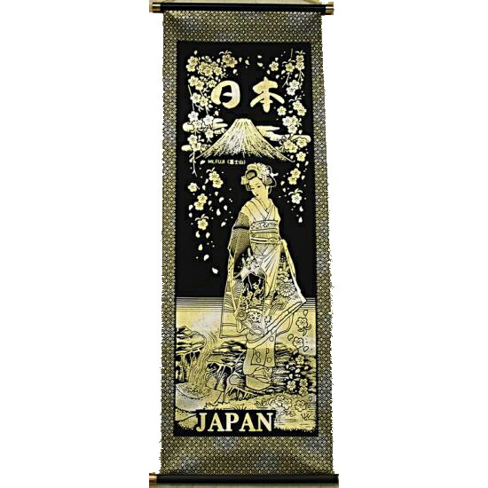 楽天市場】【日本のお土産】 金箔掛け軸 中サイズ(高さ約84cm