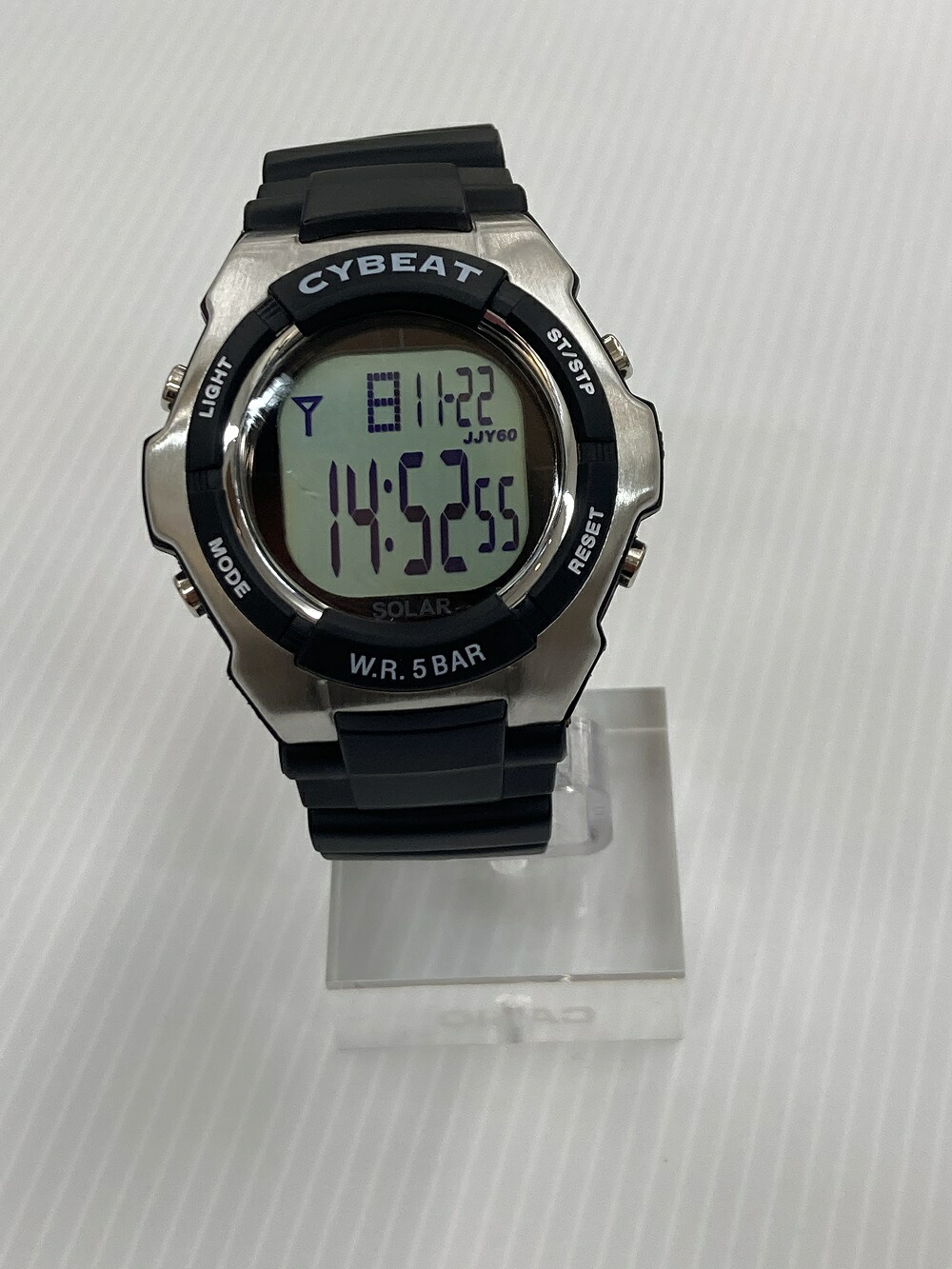 楽天市場 サンフレイム 電波ソーラー腕時計 Src04 Bk ブラック シルバー 海外電気club