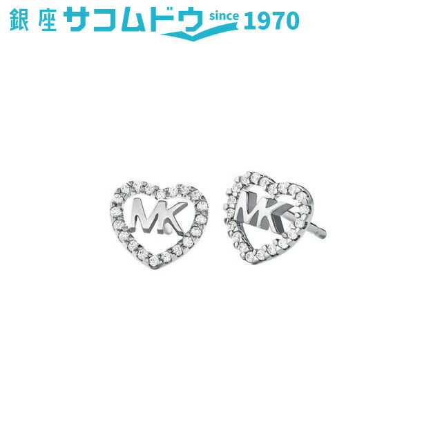 マイケルコース Michael Kors ピアス Pave Logo Heart Studs パヴェ ロゴ ハート スタッズ Mkc1243an040 最大66 オフ