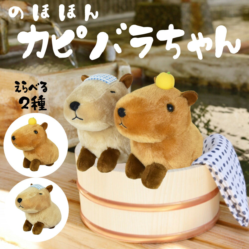 カピバラのぬいぐるみ　もふもふです(^o^) 楽天市場】Dimple カピバラ ☆押し笛入りぬいぐるみ☆♪サイズ