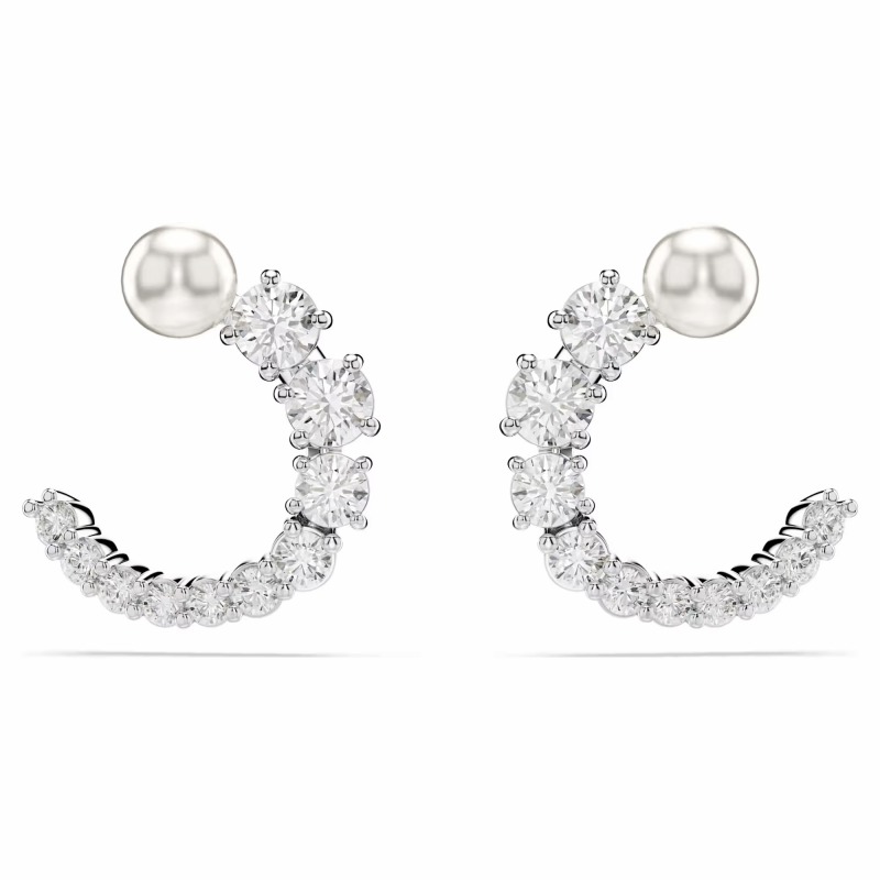 【5%OFFクーポン4月21日(火)9:59迄】スワロフスキー Swarovski ピアス Matrix フープピアス 5692260