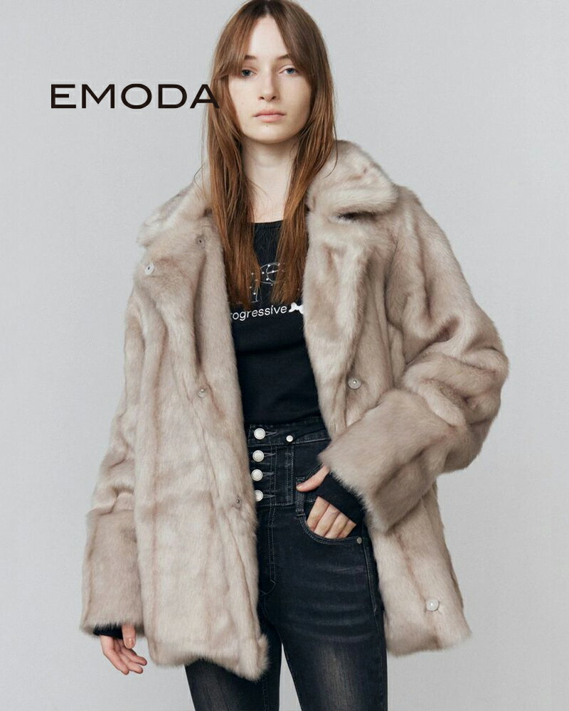 EMODA エモダ ミディフェイクファーコート 042560150301
