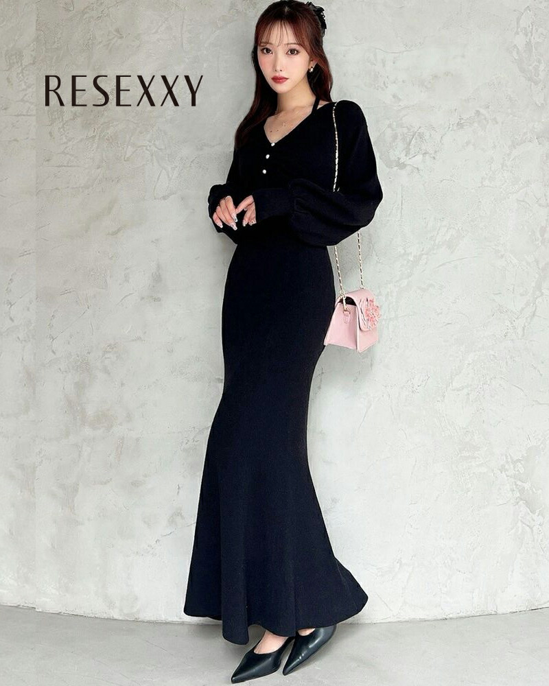 RESEXXY リゼクシー レイヤードマーメイドニットワンピース 152610300501