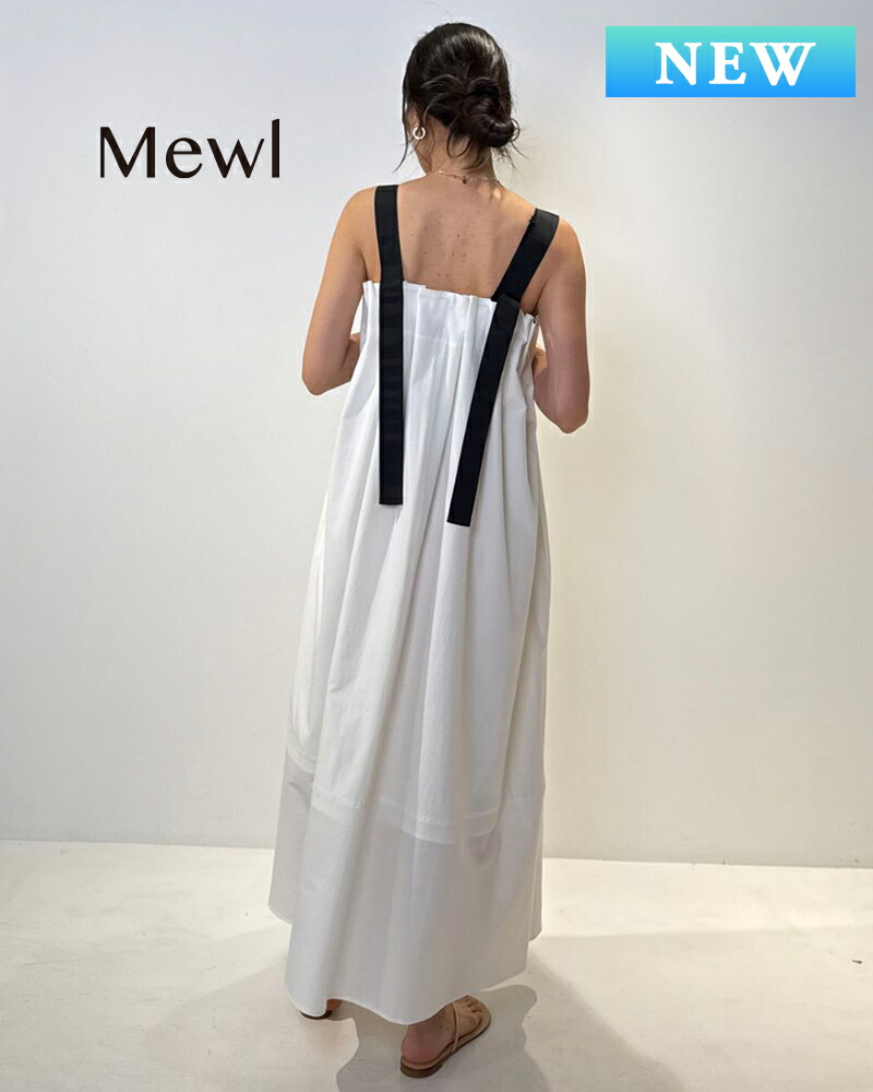 Mewl ミュール 撥水タックプリーツワンピース m262-58074