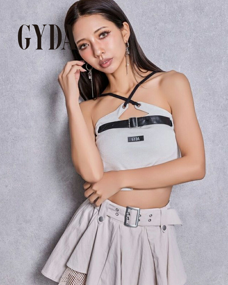GYDA ジェイダ GYDAフロントクロスラメテレコビスチェ 072623232201