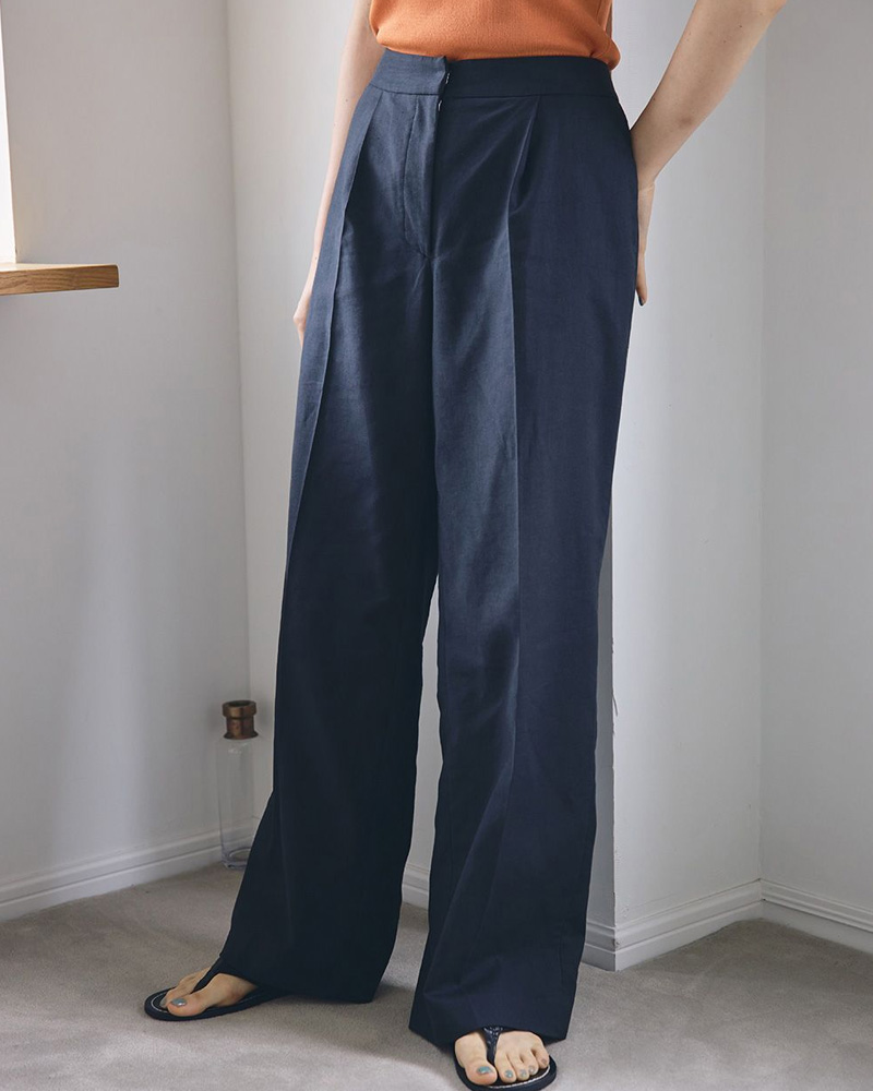 Dobby Linen Trousers ナチュラル 36 TODAYFUL - 通販 - pinehotel.info