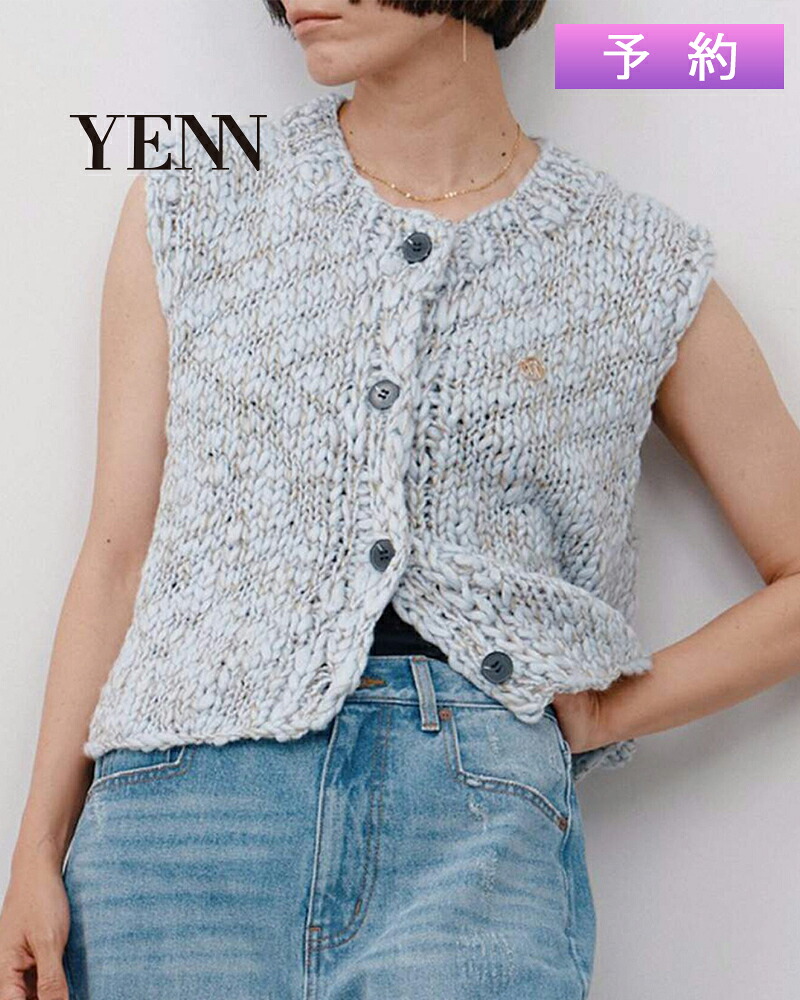 【予約受付中】YENN イエン HAND SLUB MIX VEST ハンドスラブミックスベスト y264-91129※11月中旬～下旬入荷予定｜エリナストア