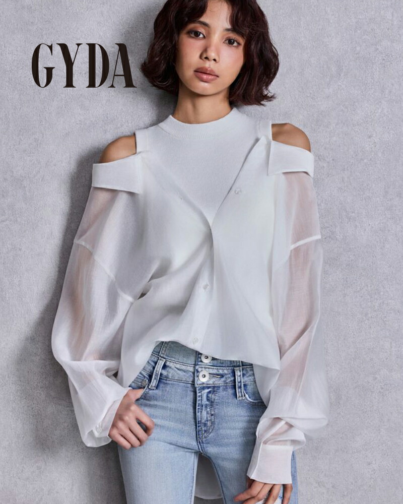 GYDA ジェイダ 3WAY肩先OPENシアードッキングシャツ 072620419301