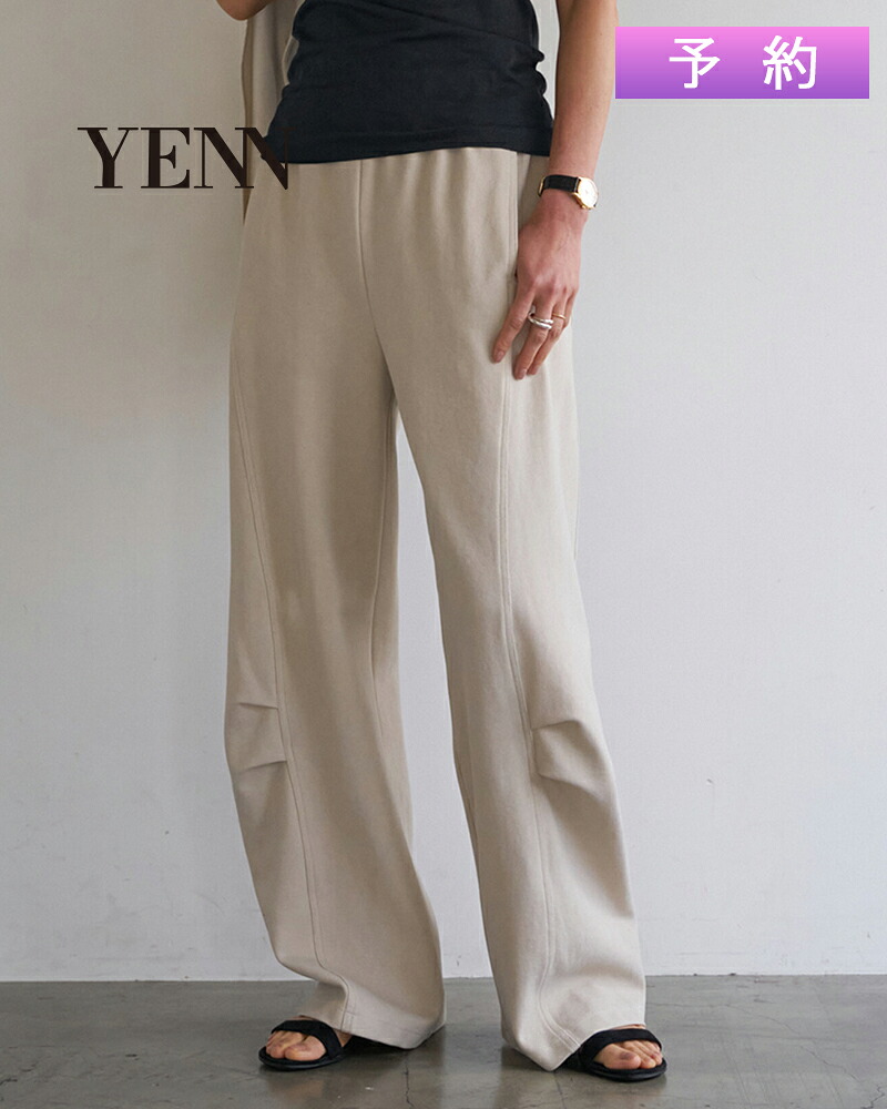 【予約受付中】YENN イエン FADED JERSEY PT フェードジャージーパンツ y263-31092 ※2026年8月上旬~中旬入荷予定|エリナストア