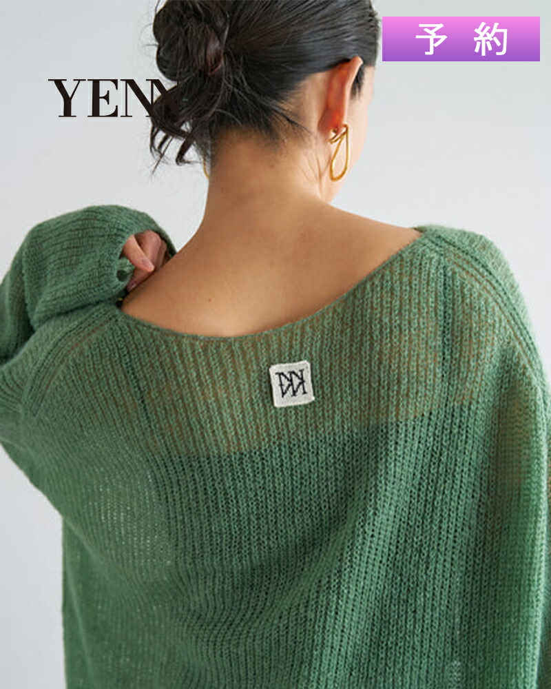 【予約受付中】YENN イエン SHEER MOHAIR KNIT PO シアーモヘアニットプルオーバー y263-91101 14,454円