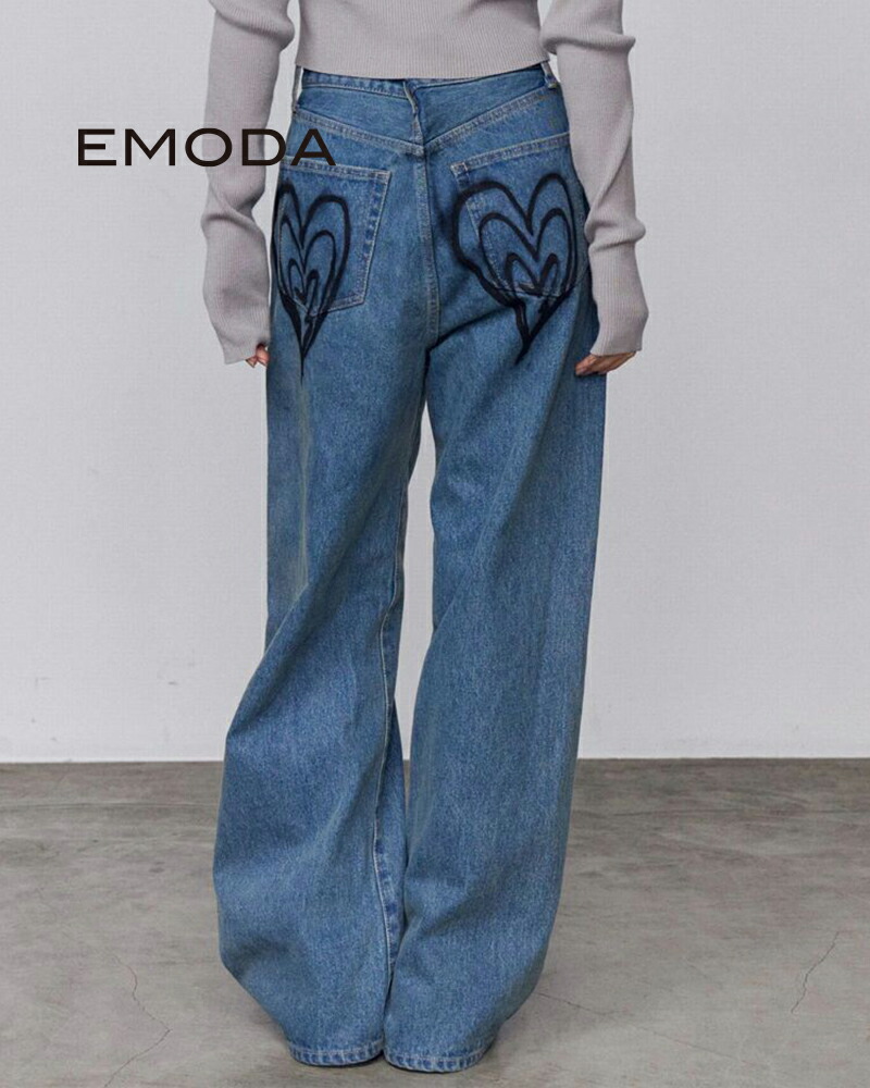 EMODA エモダ バックグラフィティルーズジーンズ 042612470101