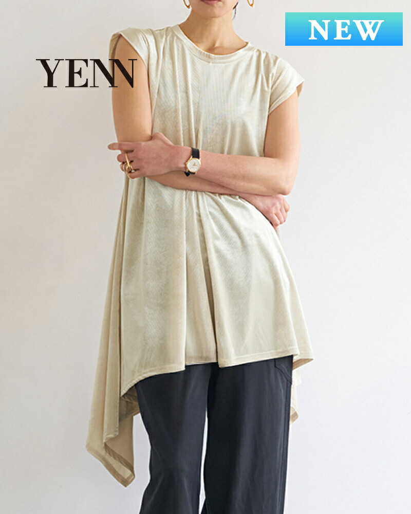 【土日祝も発送あり】YENN イエン IRREGULAR HEM TUNIC イレギュラーヘムチュニック y263-82087|エリナストア