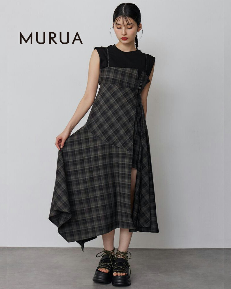 【土日祝も発送あり】MURUA ムルーア 2WAYキャミワンピース 012620305401｜エリナストア