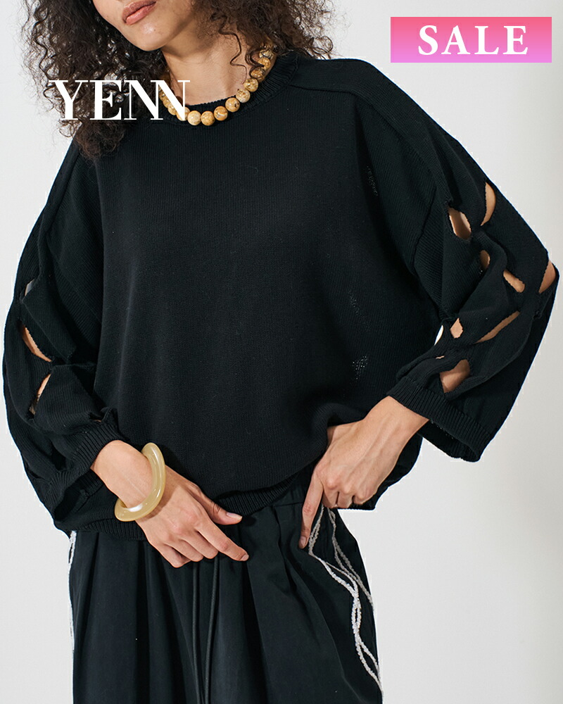 【土日祝も発送あり】【SALE】【30%OFF】YENN イエン CUT OUT PATTERN PO カットアウトパータンプルオーバー y261-91013｜エリナストア