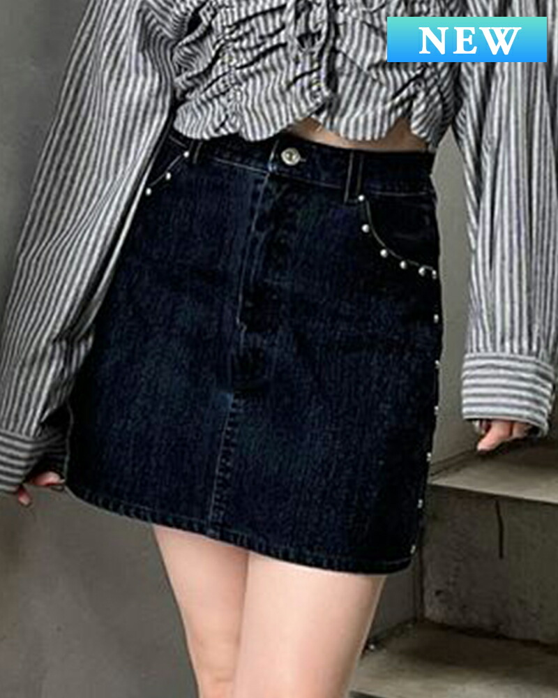 PATOU デニムミニスカート Patou | オーガニックデニム製 Aラインミニスカート