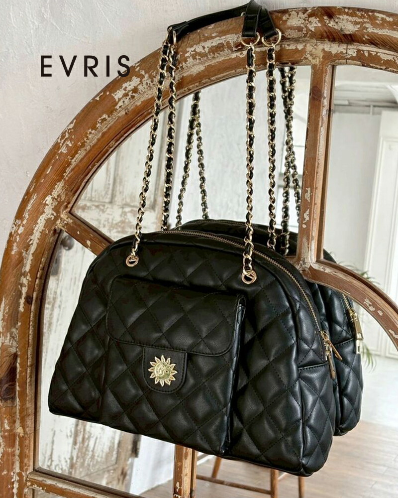 EVRIS エヴリス キルティングチェーンポケットBAG 372621901301