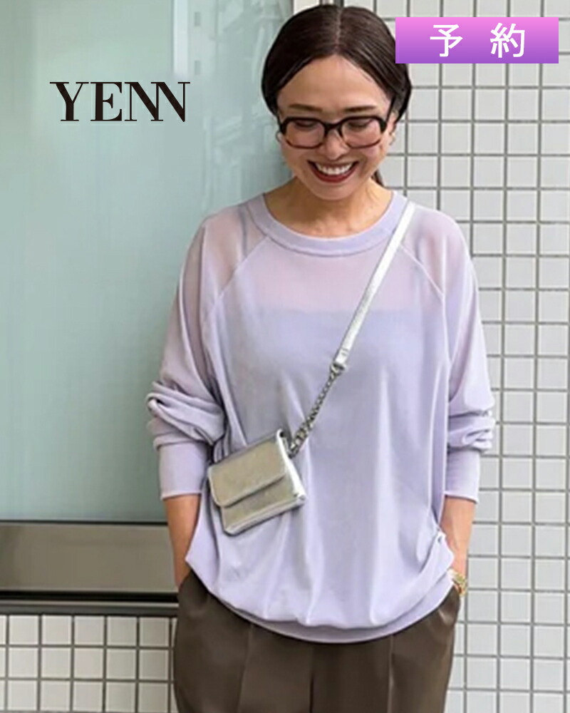 【加えること生み出すこと】【取っておく受け付け中】YENN イエン FLOCKY TULLE PO フロッキーチュールプルオーバー y254-81115-2 ※2026年8月中旬入荷予定を組む