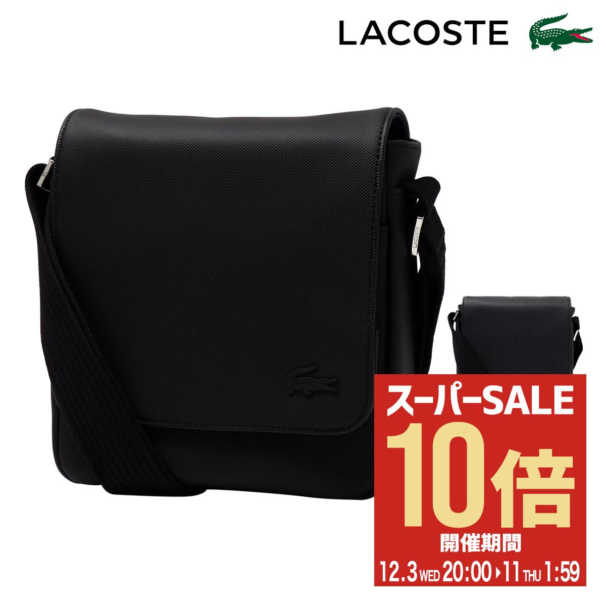 楽天市場】ラコステ メンズ クラシック スリムフラップ サッチェル