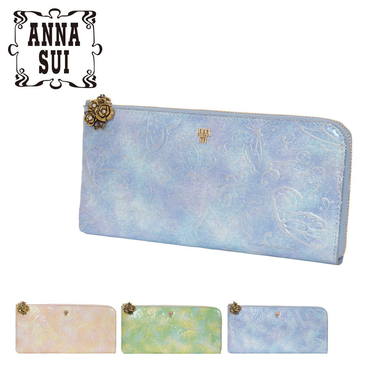 アナスイ ANNA SUI 長財布 L字ファスナー - 長財布