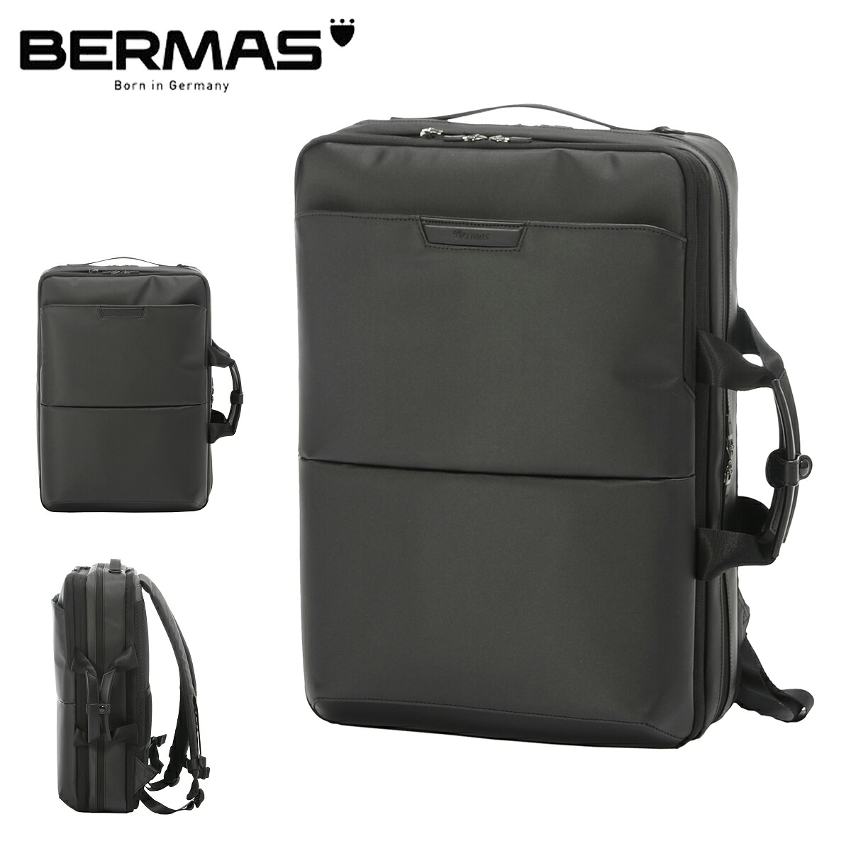 【全品10倍★7/27(月)0時迄】バーマス ビジネスリュック ディルートフレックス 3WAY 60639 メンズ BERMAS DULITE FLEX ブリーフケース ショルダーバッグ[PO10]｜サックスバー 財布バッグ専門店