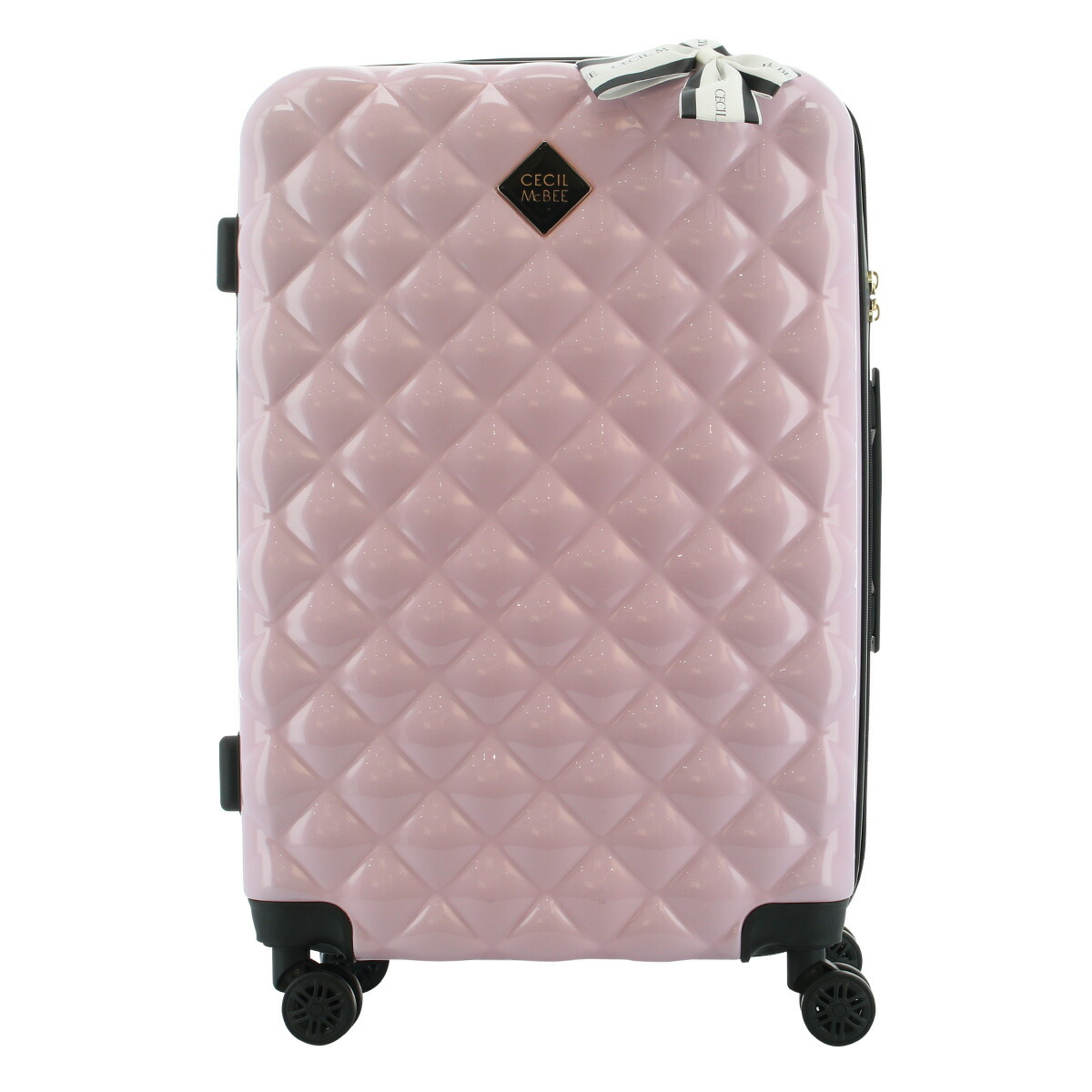 セシルマクビー 53l 58cm 送料無料 Cm12 4 Cecil レディース バッグ Mcbee 3 4kg Cm12 4 ファスナー スーツケース 3 4kg Quilt Carry Case ハード キャリーバッグ キャリーケース Tsaロック搭載 Po5 Bef サックスバー 財布バッグ専門店