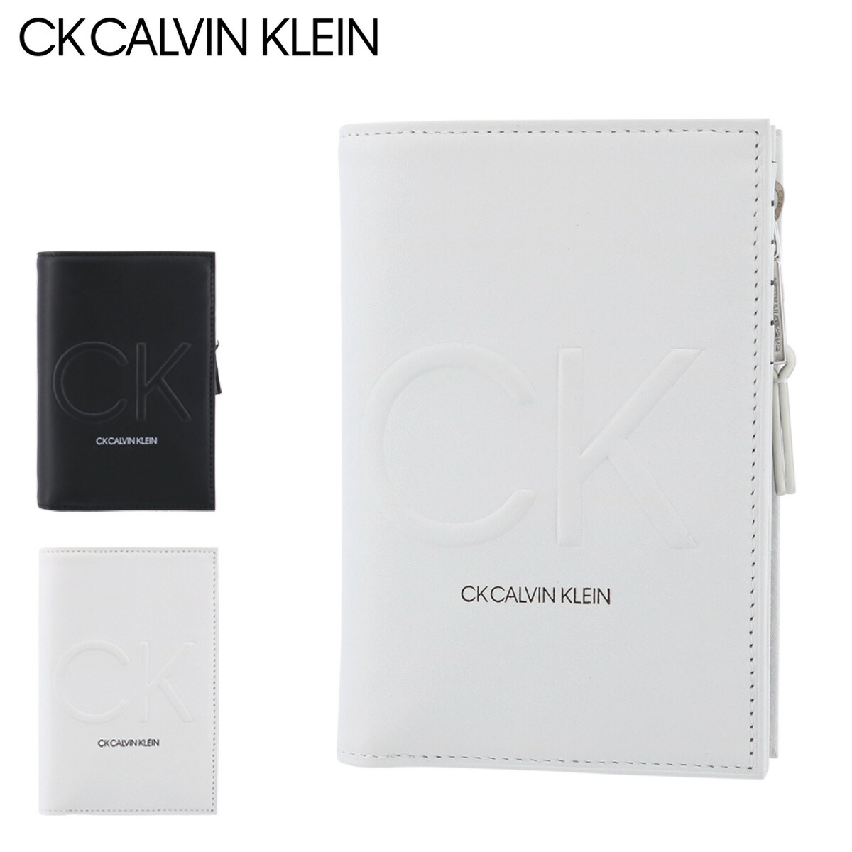  ラグジュアリーグッズ シーケー カルバンクライン 二つ折り財布 メンズ 本革 ロゴス 816654 CK CALVIN KLEIN | セミ長財布 牛革 レザー[DL10]  | サックスバー 財布バッグ専門店