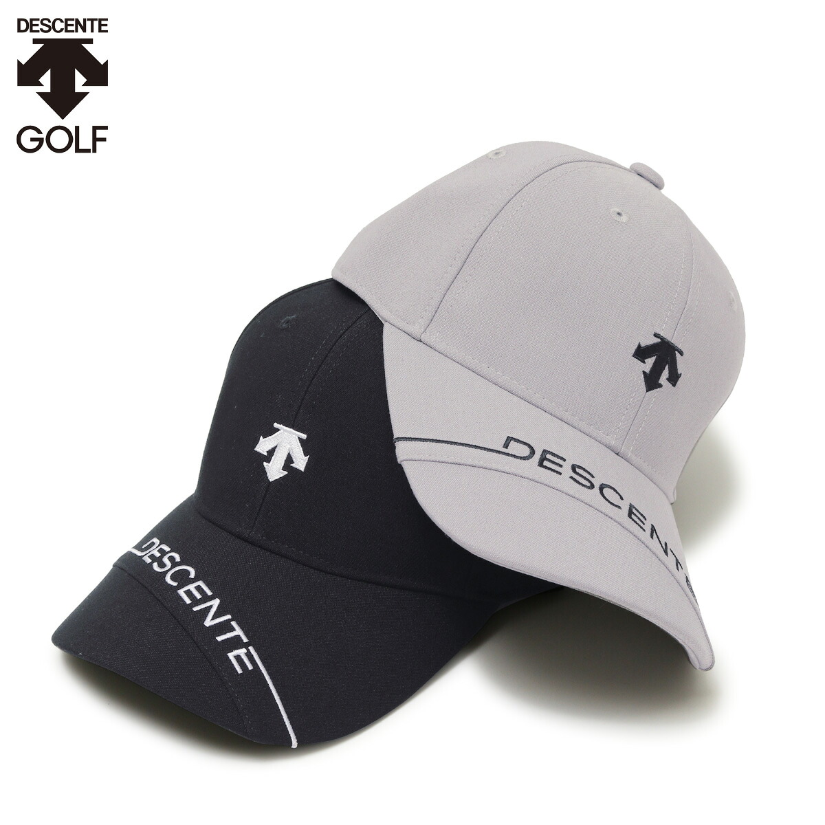【楽天市場】デサント ゴルフ キャップ 帽子 メンズ DGBWJC04 DESCENTE GOLF ポリレーヨンツイル切替ロゴデザインキャップ