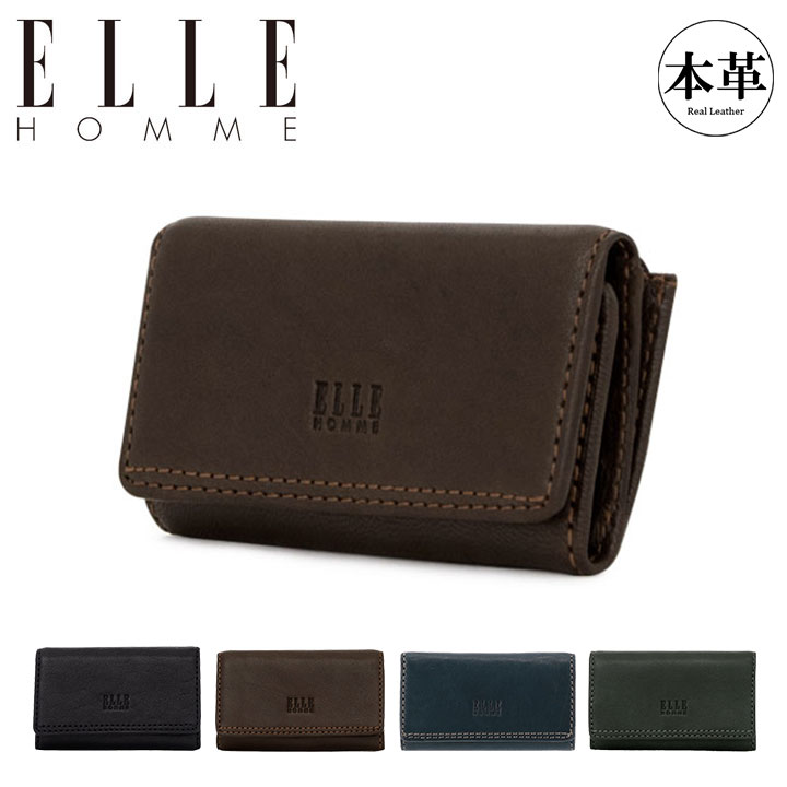 【全品10倍★3/26(木)2時迄】エルオム キーケース コインケース メンズ XP34755(XP34748) ELLE HOMME Sheepskin 小銭入れ 本革 レザー [DL10] 6,188円