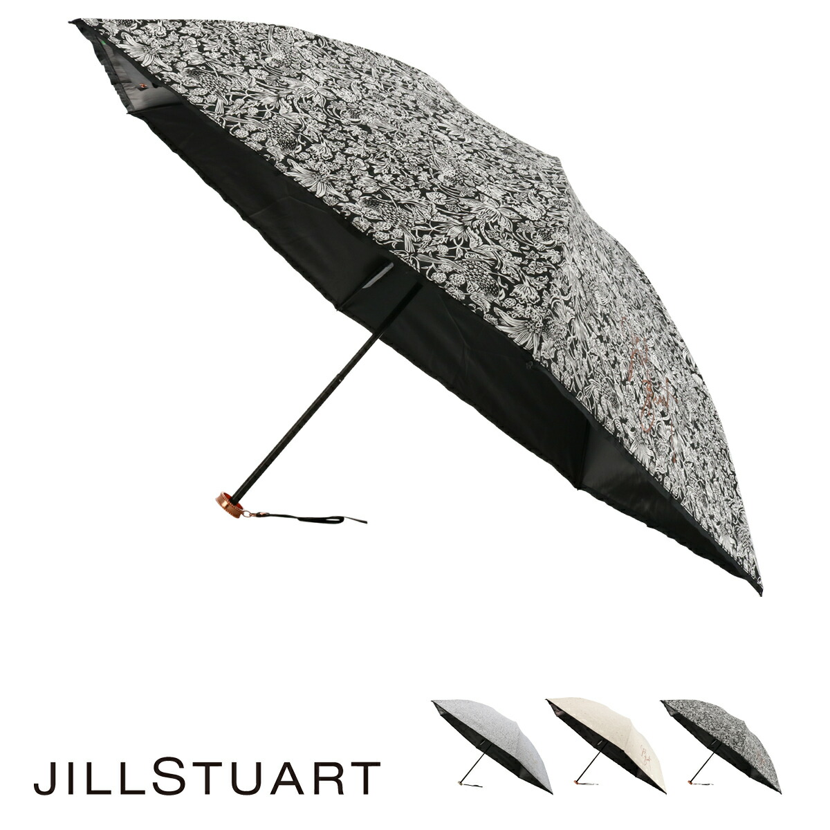ジルスチュアート 折りたたみ傘 ミニ傘 レディース Jillstuart 晴雨兼用 雨傘 日傘 Uvカット 遮光 遮熱 リバティ ブランド Francophile Dk