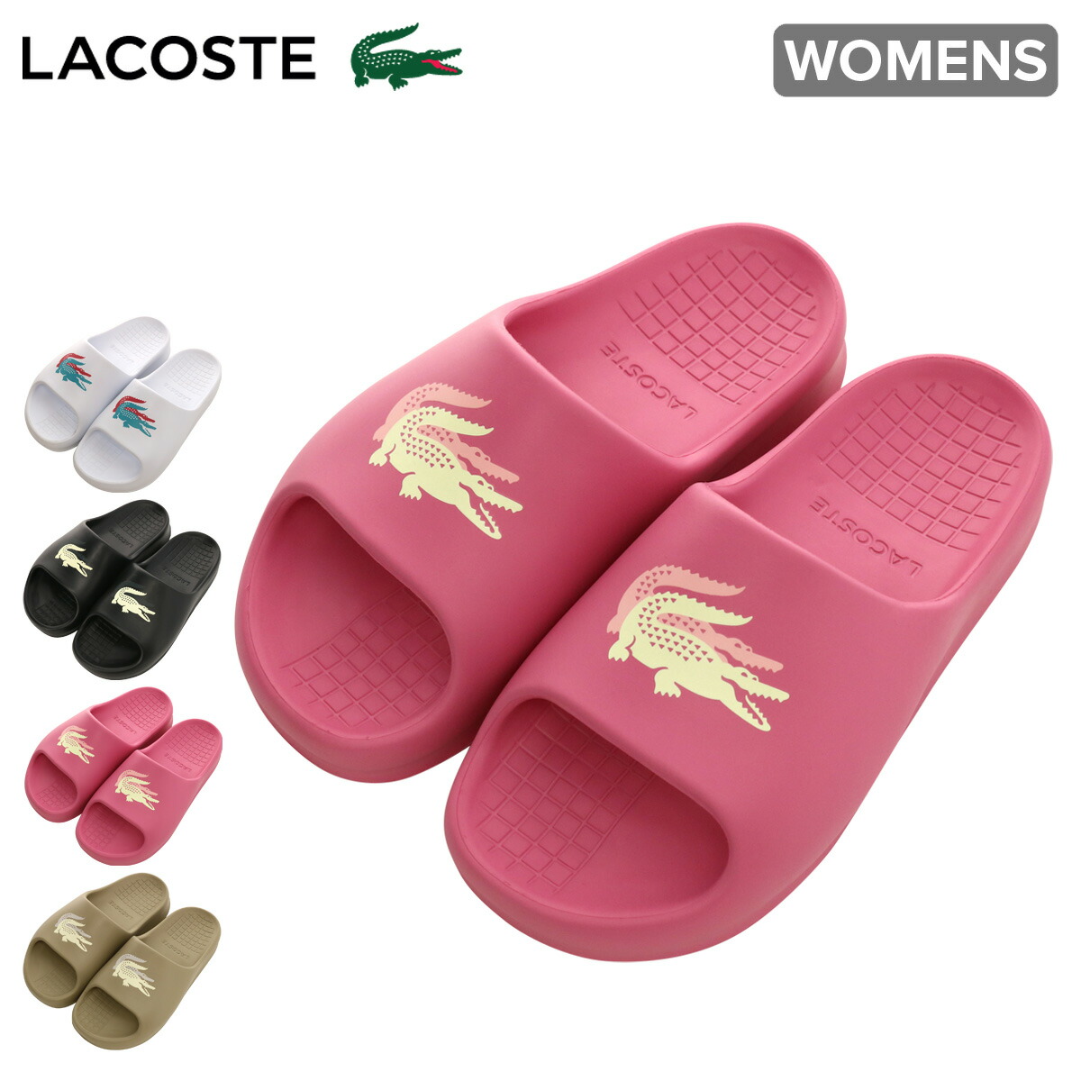 【LACOSTE】SERVE SLIDE 2.0 125 4 CFA LT PNK/PNK 国内発送 SERVE SLIDE 2.0 125 4 CFA 【LACOSTE】 ラコステ SERVE SLIDE