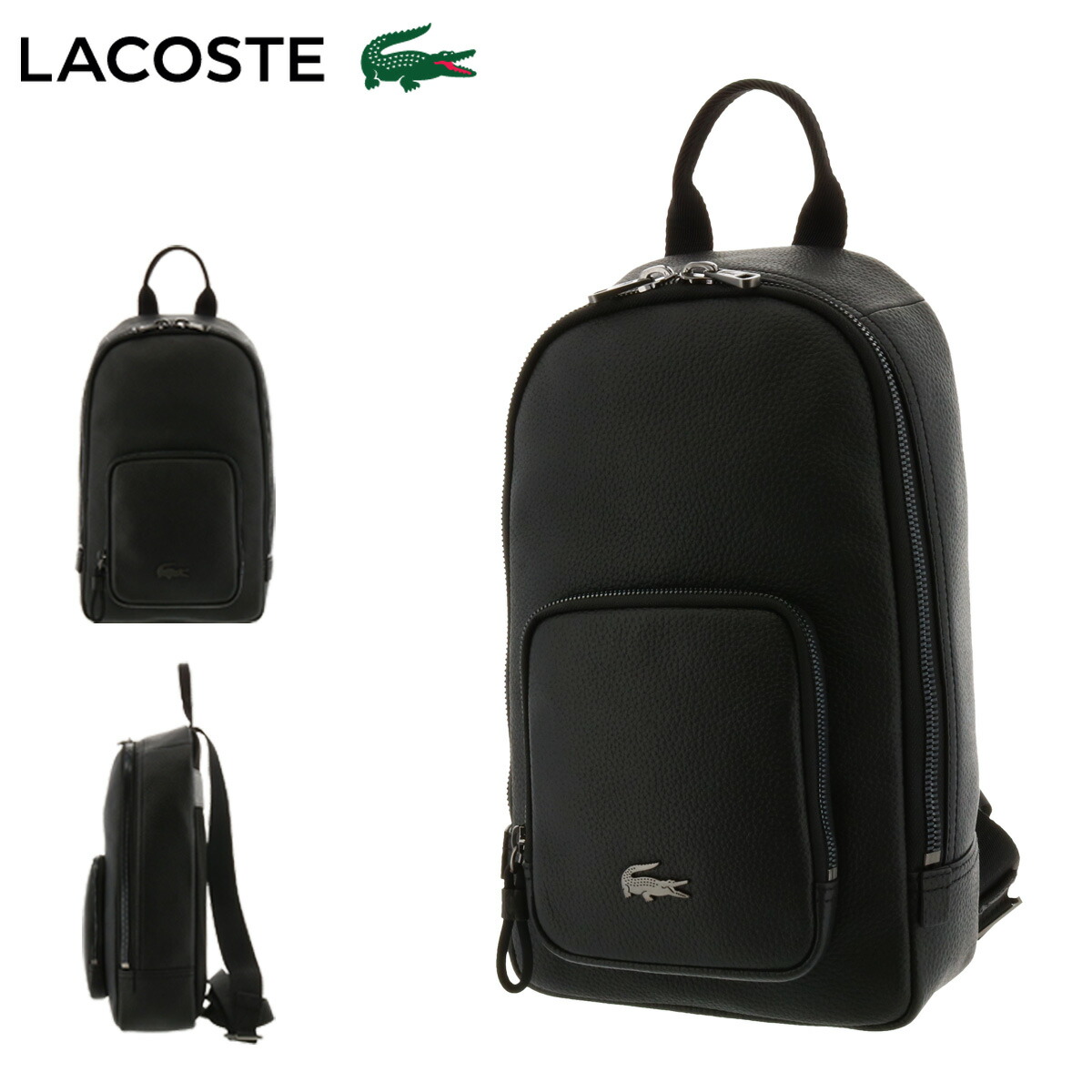 ラコステ 肉体鞄 Soft Mate フルグレインなめしワンショルダーバッグ メンズ Nh3275s Lacoste カウハイド 本革 レザー 即日差立てる Porn Tube Monster