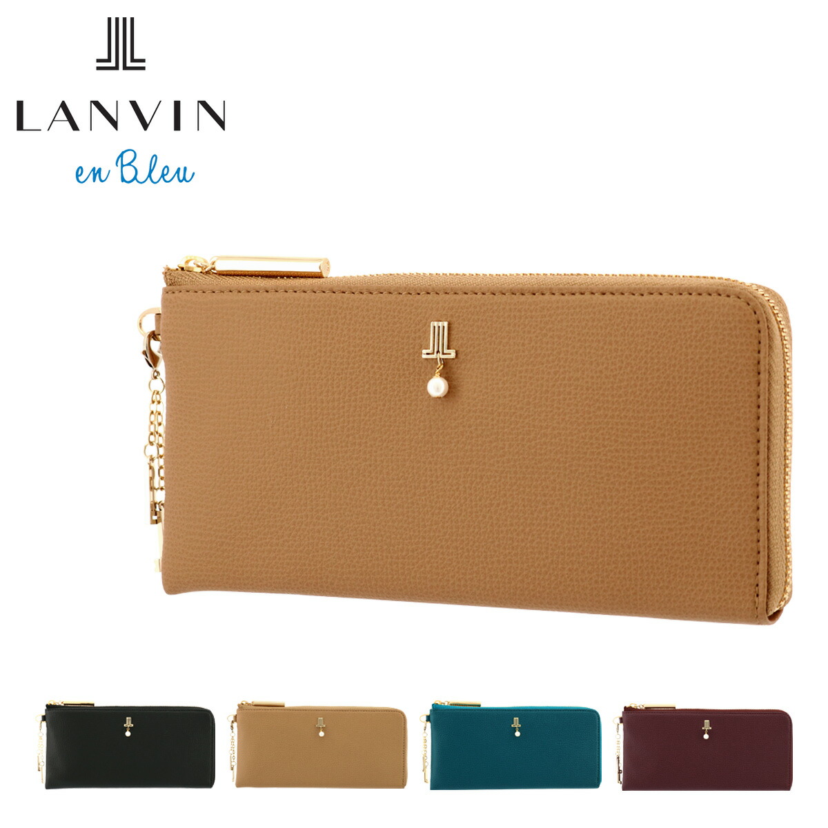 通販でクリスマス ランバンオンブルー 長財布 ジェーン レディース 482800 LANVIN en Bleu お財布ショルダー ウォレットショルダー  牛革 本革 saformulation.in