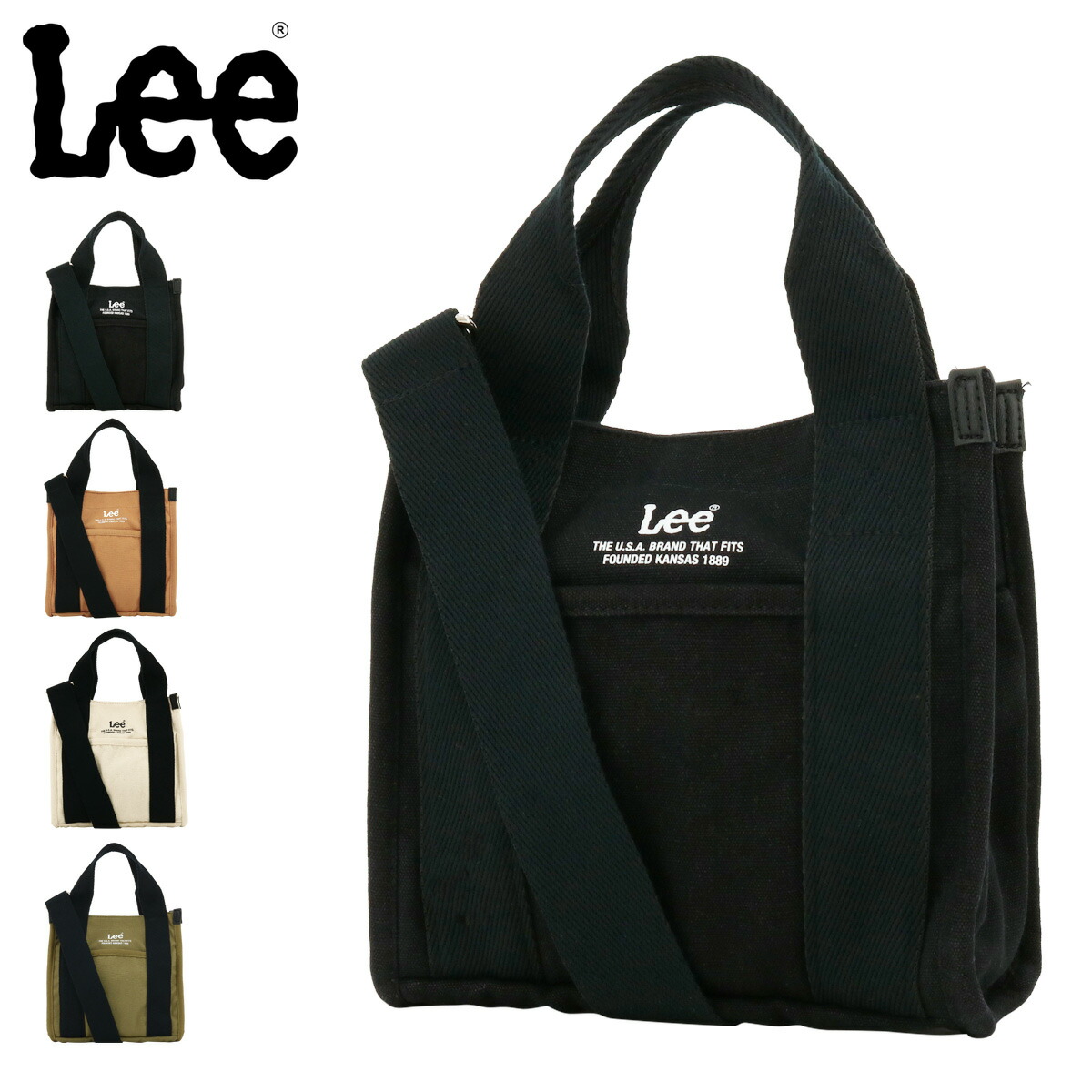 【全品10倍★4/16(木)0時迄】Lee ハンドバッグ ショルダーバッグ トートバッグ ミニトート ランチトート 2WAY コットン キャンバス メンズ レディース 320-5003 Lindberg リー 斜め掛け 手提げ ワンマイルバッグ[PO10][即日発送] 4,582円