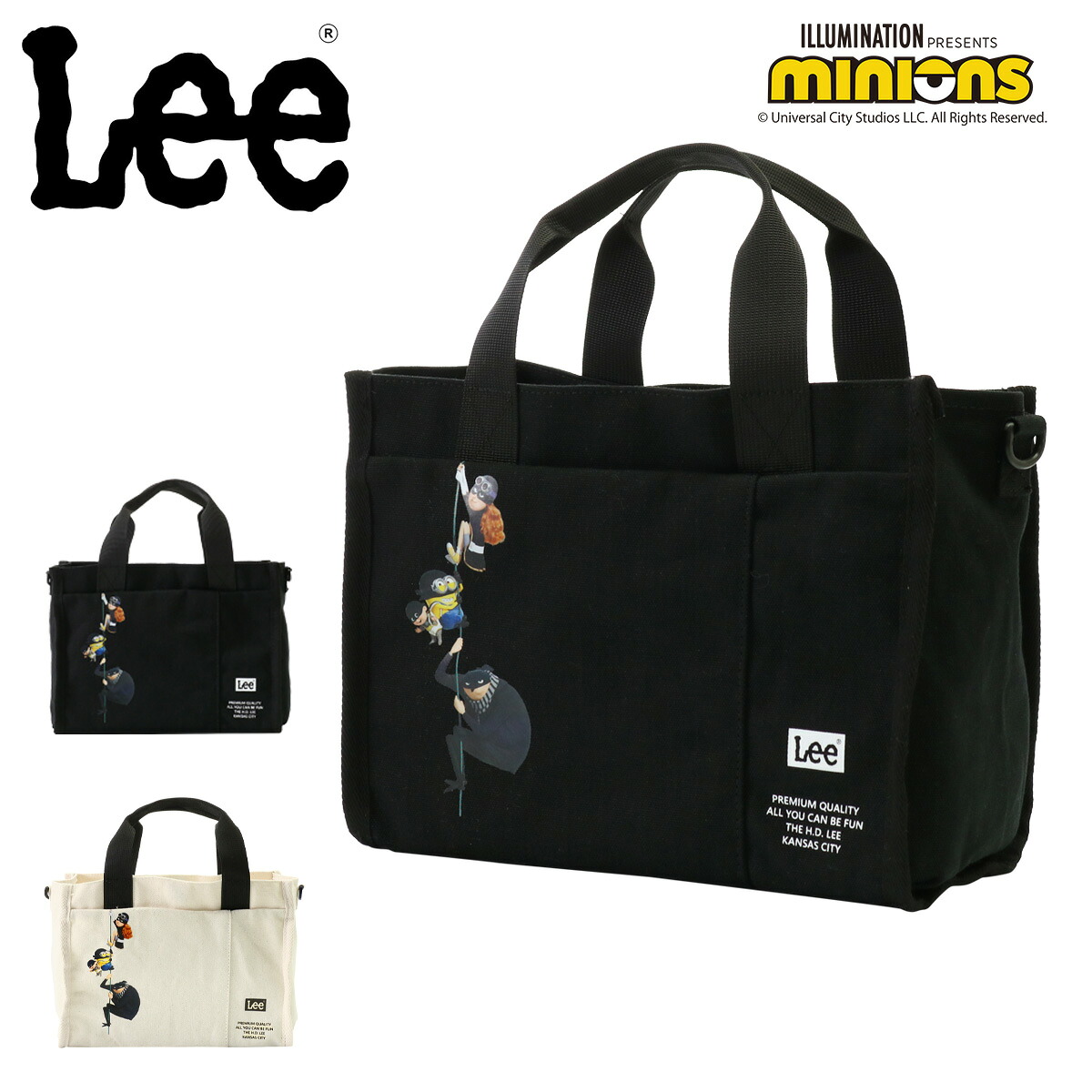 【全品10倍★4/10(金)2時迄】Lee ミニオン ショルダーバッグ 2WAY メンズ レディース 320-30042 MINIONS リー ミニトート トートバッグ ハンドバッグ[DL10]