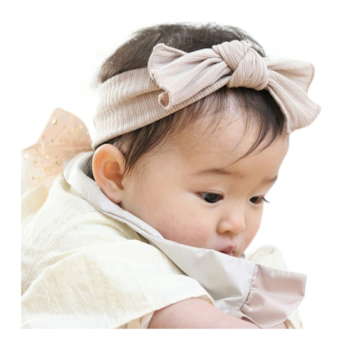 市場 リヤンドファミーユ リブヘアバンド ヘアバンド K03 032 赤ちゃん リボン 女の子