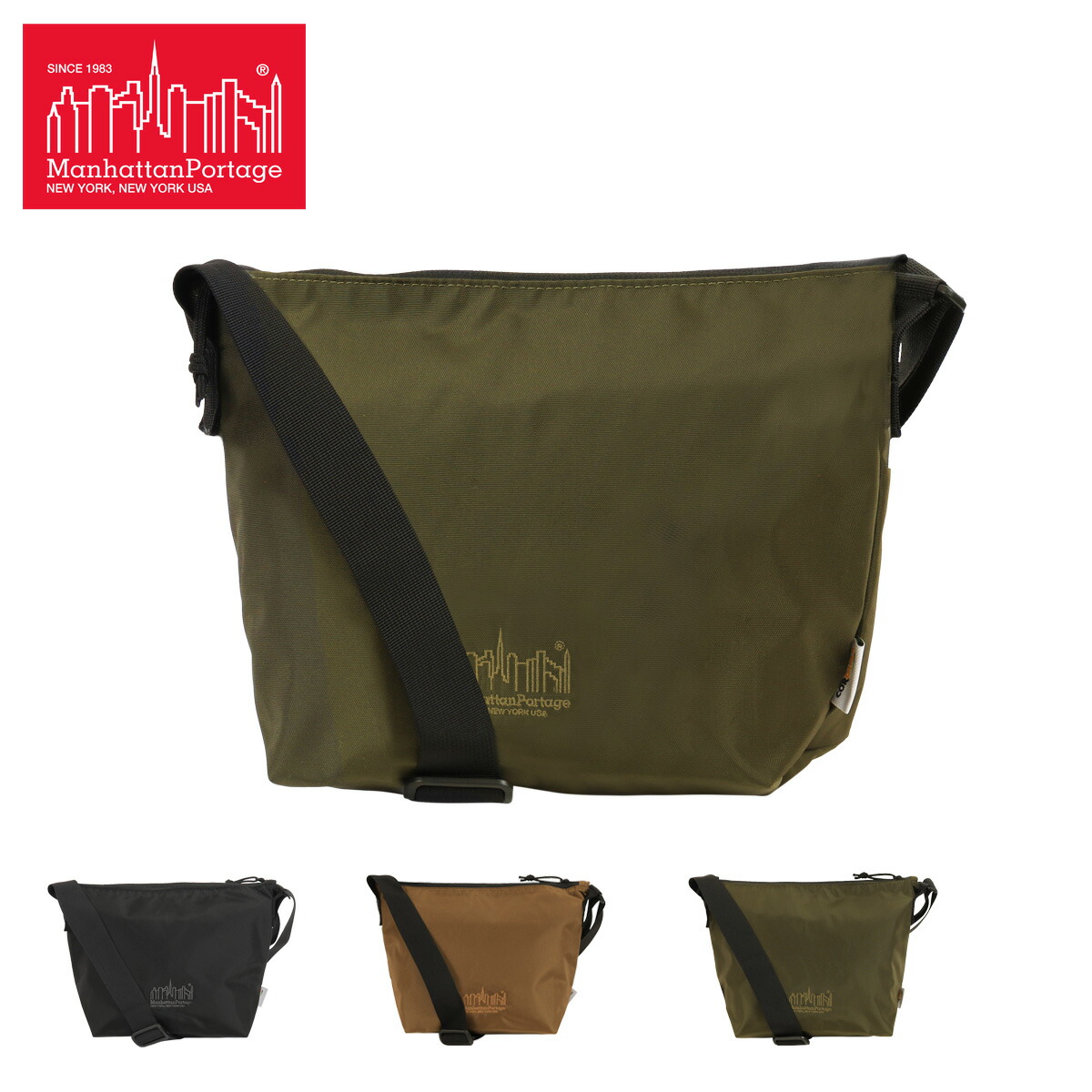 Manhattan Portage マンハッタンポーテージ メッセンジャーバッグ B5 MP1605JRNFCD420DECO ショルダーバッグ 肩掛け 斜めがけ 軽量[即日発送] GW 新生活