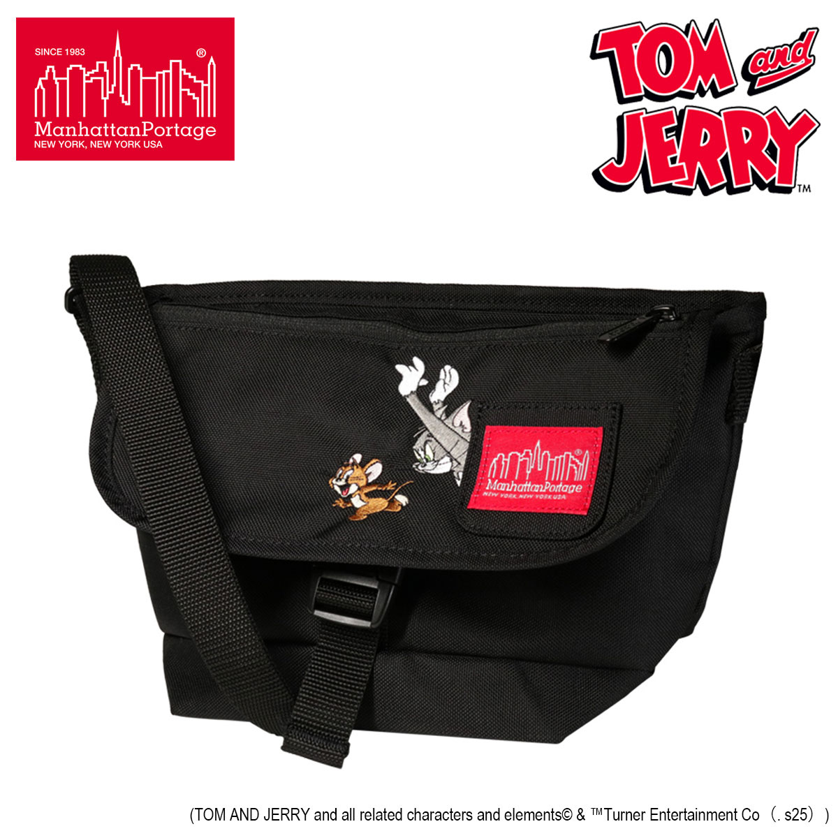 【全品10倍★7/27(月)0時迄】Manhattan Portage マンハッタンポーテージ ショルダーバッグ /TOM and JERRY/ トムとジェリー/ タフィー TUFFY 横型 斜め掛け お出掛け /トム アンド ジェリー/ アニメ ネコ｜サックスバー 財布バッグ専門店