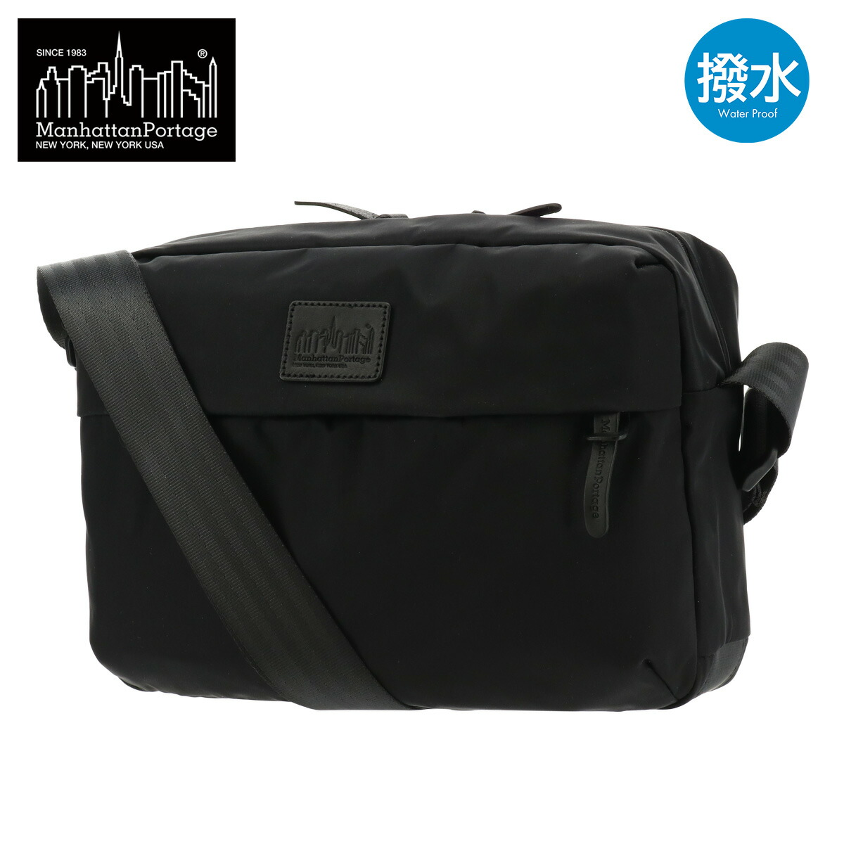 【全品10倍★7/24(金)0時～】Manhattan Portage マンハッタンポーテージ ショルダーバッグ スクエア BLACK LABEL ブラックレーベル MP4029TWLBL 軽量 旅行 撥水[PO10]｜サックスバー 財布バッグ専門店
