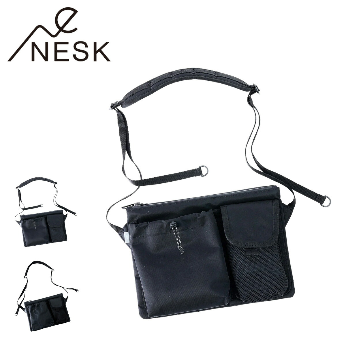 【全品10倍★3/26(木)2時迄】ネスク ショルダーバッグ ツイル フェイス メンズ NS-008 NESK 軽量 斜め掛け 旅行 トラベル アウトドア ライフスタイル[即日発送]