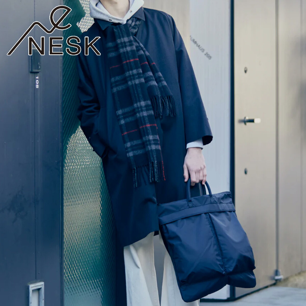 【全品10倍★7/24(金)0時～】ネスク ヘルメットバッグ 2WAY ショルダーバッグ ウォッシュ メンズ NS-011 NESK 軽量 旅行 トラベル アウトドア ライフスタイル[PO10]｜サックスバー 財布バッグ専門店